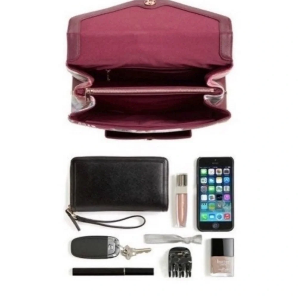 Ted Baker London Floral Burgundy Satchel